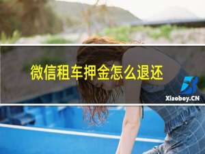 微信租车押金怎么退还