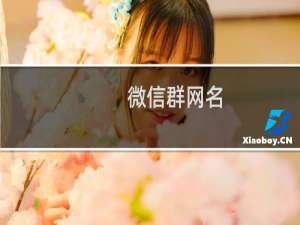 微信群网名