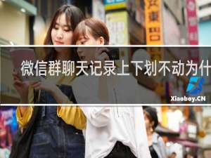 微信群聊天记录上下划不动为什么