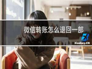 微信转账怎么退回一部分钱（微信转账怎么退回）