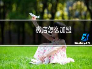 微店怎么加盟