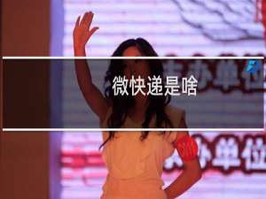 微快递是啥