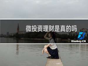 微投资理财是真的吗