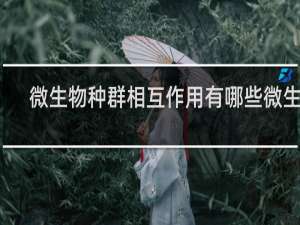 微生物种群相互作用有哪些微生物