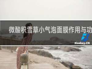 微酸积雪草小气泡面膜作用与功效