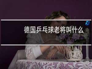 德国乒乓球老将叫什么