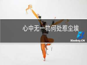 心中无一物何处惹尘埃下一句（心中无一物）