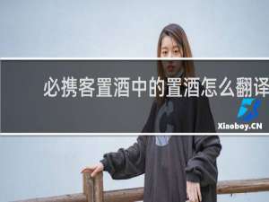 必携客置酒中的置酒怎么翻译