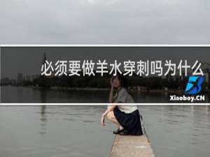 必须要做羊水穿刺吗为什么