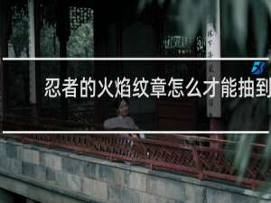 忍者的火焰纹章怎么才能抽到