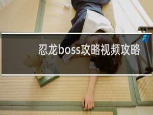 忍龙boss攻略视频攻略