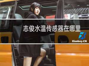 志俊水温传感器在哪里
