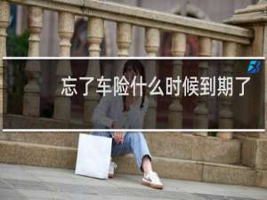 忘了车险什么时候到期了