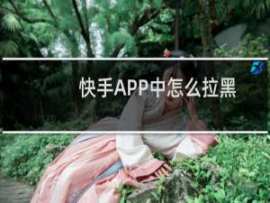 快手APP中怎么拉黑别人不让他看我的视频作品