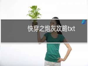快穿之炮灰攻略txt