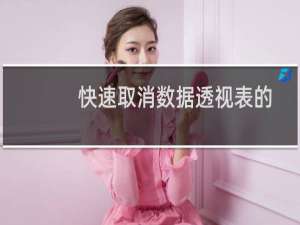 快速取消数据透视表的分类汇总行和总计行