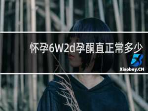 怀孕6W2d孕酮直正常多少