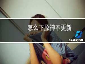 怎么下原神不更新