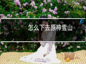 怎么下去原神雪山