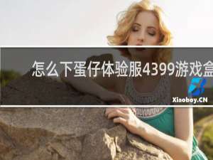 怎么下蛋仔体验服4399游戏盒