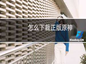 怎么下裁正版原神