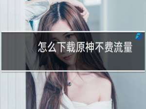 怎么下载原神不费流量
