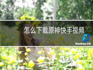 怎么下载原神快手视频
