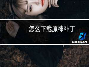 怎么下载原神补丁