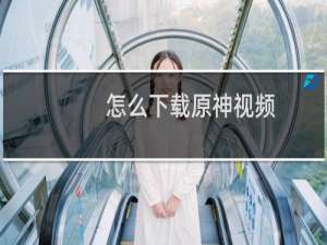 怎么下载原神视频