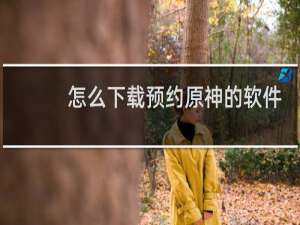 怎么下载预约原神的软件