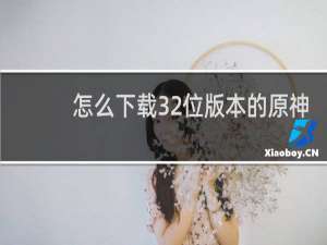 怎么下载32位版本的原神
