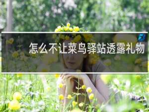 怎么不让菜鸟驿站透露礼物