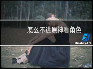 怎么不进原神看角色