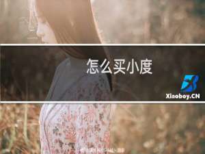 怎么买小度