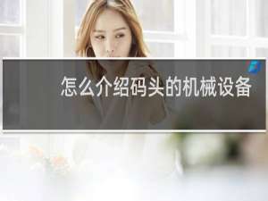 怎么介绍码头的机械设备