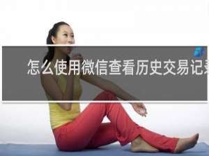 怎么使用微信查看历史交易记录