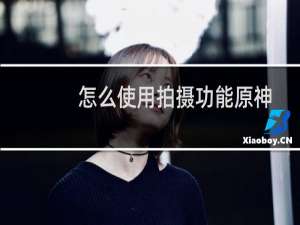怎么使用拍摄功能原神