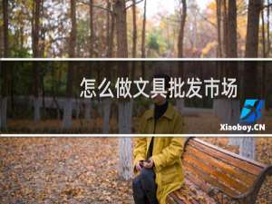 怎么做文具批发市场