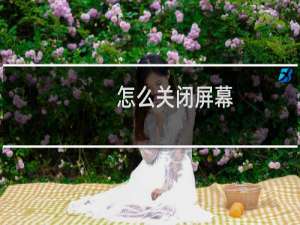 怎么关闭屏幕