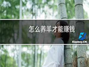 怎么养羊才能赚钱