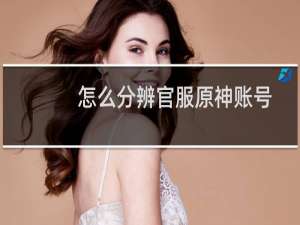 怎么分辨官服原神账号