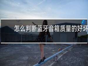 怎么判断蓝牙音箱质量的好坏