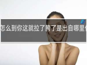怎么到你这就拉了胯了是出自哪里什么梗