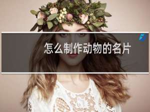 怎么制作动物的名片