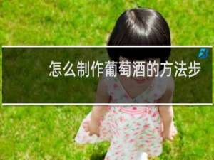 怎么制作葡萄酒的方法步骤
