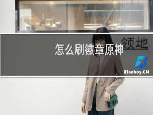 怎么刷徽章原神