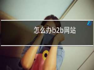 怎么办b2b网站