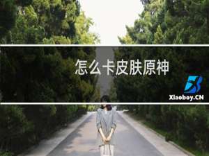 怎么卡皮肤原神