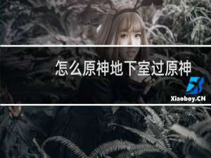 怎么原神地下室过原神