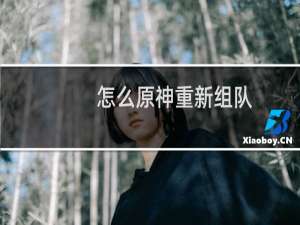 怎么原神重新组队